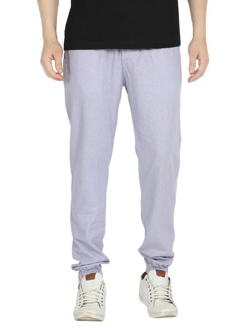 purple cotton joggers - 14901085 - Very Small Image - 1