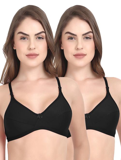 set of 2 black solid bras - 14901427 - Very Small Image - 1