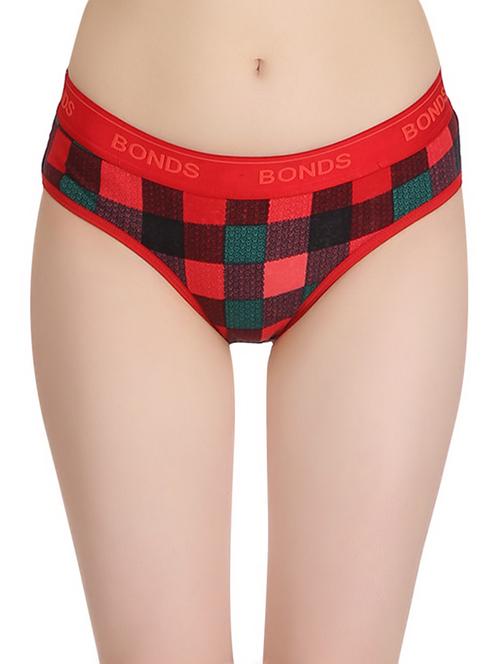 mid rise checkered hipster panty - 14901525 - Very Small Image - 1
