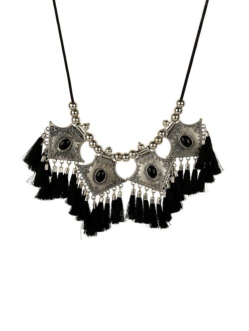 black metal tribal necklace - 14903129 - Very Small Image - 1