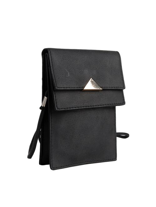 black leatherette regular sling bag - 14903569 - Very Small Image - 1