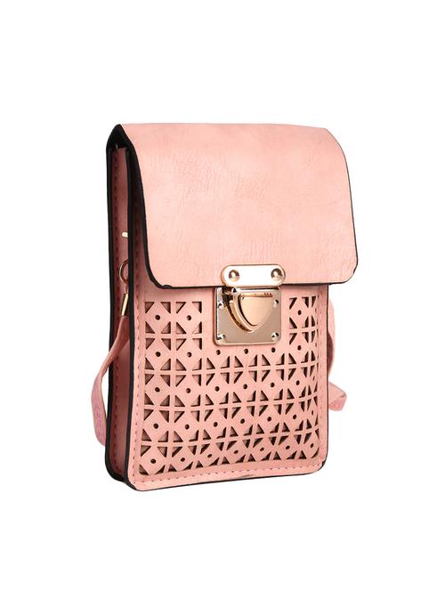 pink leatherette regular sling bag - 14903572 - Very Small Image - 1