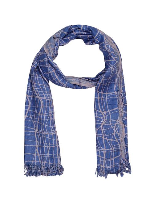blue cotton stole - 14904508 - Very Small Image - 1