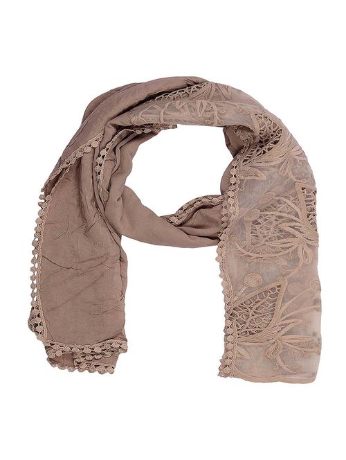 brown cotton stole - 14904602 - Very Small Image - 1