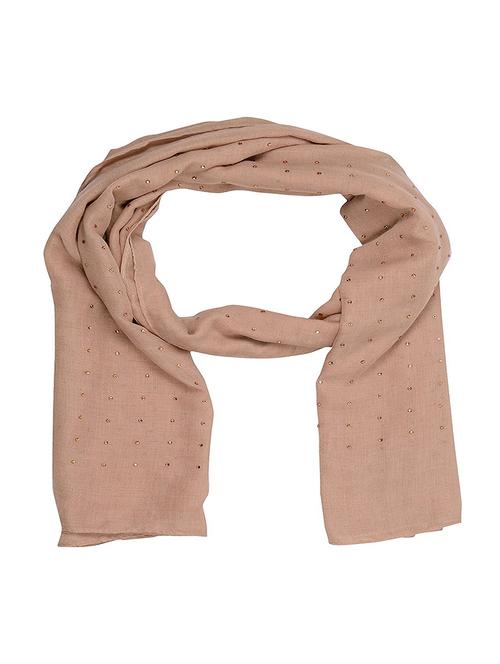 brown cotton stole - 14904636 - Very Small Image - 1
