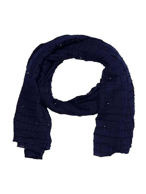 blue cotton stole - 14904649 - Very Small Image - 1