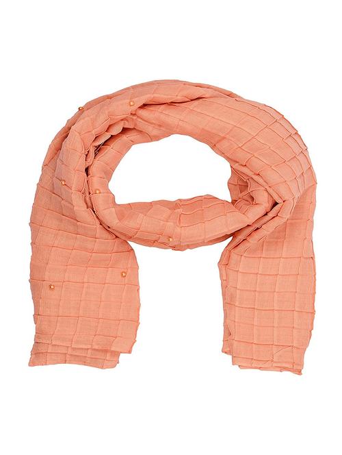 orange cotton stole - 14904651 - Very Small Image - 1