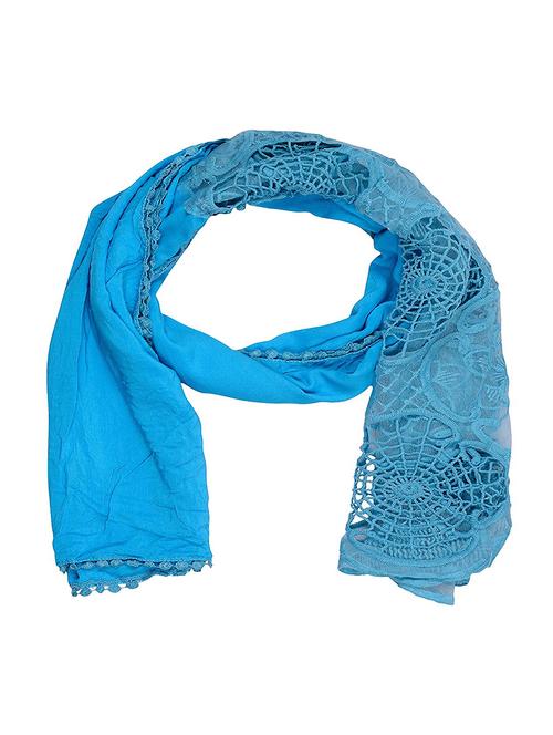 blue cotton stole - 14904655 - Very Small Image - 1