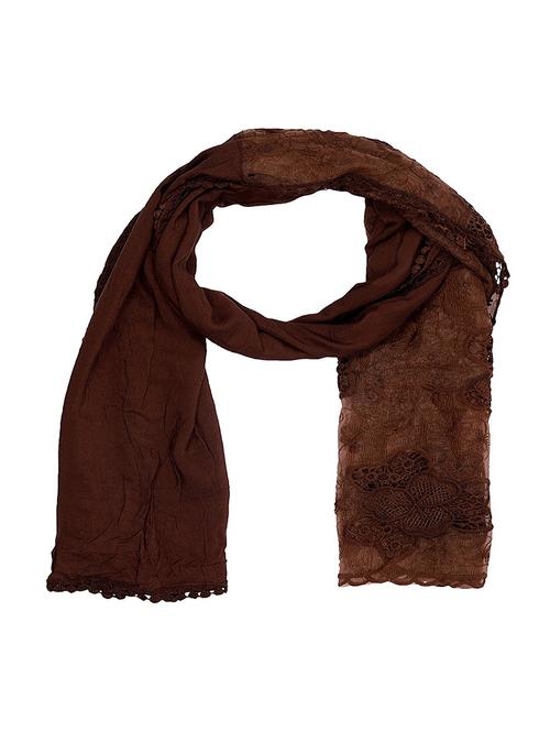 brown cotton stole - 14904663 - Very Small Image - 1