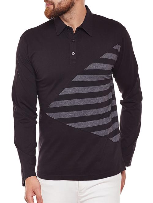 black cotton blend t-shirt - 14907546 - Very Small Image - 1