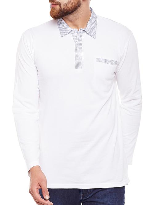 white cotton pocket t-shirt - 14907553 - Very Small Image - 1