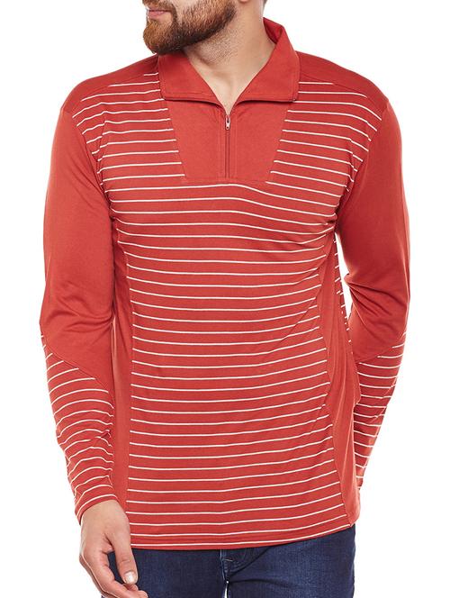 orange cotton collared t-shirt - 14907561 - Very Small Image - 1