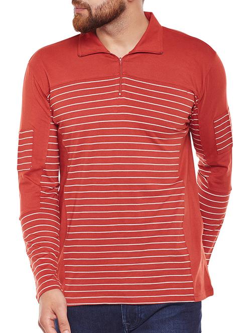 orange cotton t-shirt - 14907562 - Very Small Image - 1