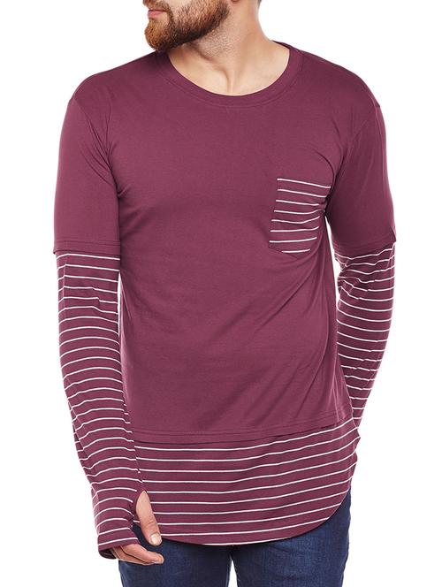 purple cotton tshirt - 14907568 - Very Small Image - 1