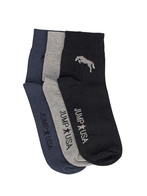 multi colored cotton ankle length socks - 14907806 - Very Small Image - 1