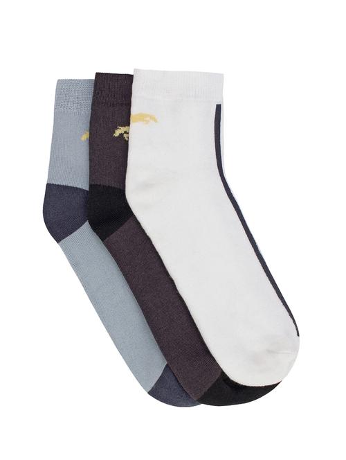 multi colored cotton ankle length socks - 14907811 - Very Small Image - 1