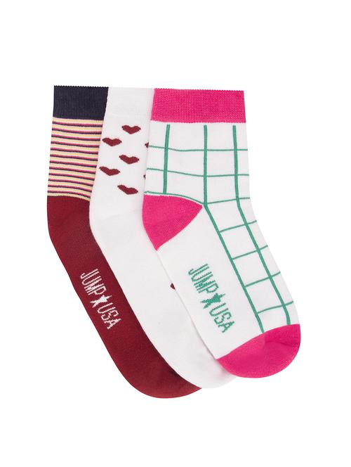 multi colored cotton ankle length sock - 14907855 - Very Small Image - 1