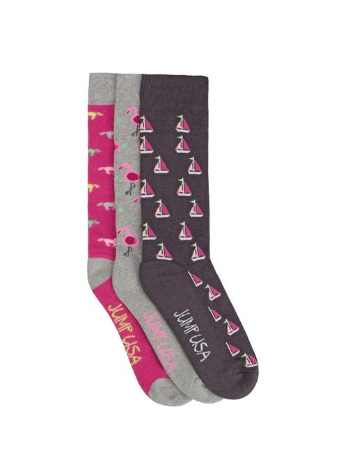 multi colored cotton full length sock - 14907872 - Very Small Image - 1