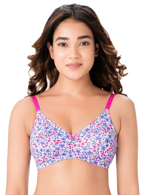 heart charm floral bra - 14908108 - Very Small Image - 1