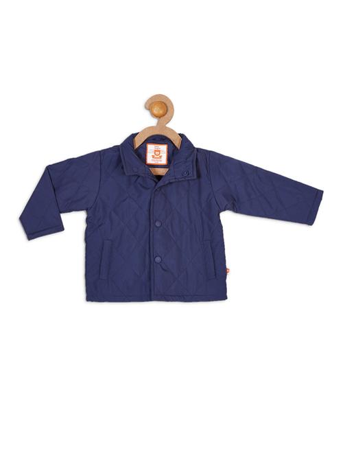 blue polyester quilted jacket - 14908273 - Very Small Image - 1