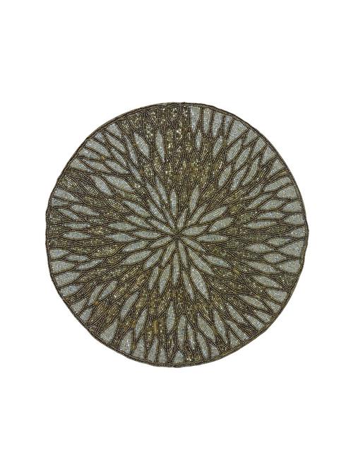 embellished placement beige ( 35 x 35 cms,pack of - 1 ) - 14908408 - Very Small Image - 1