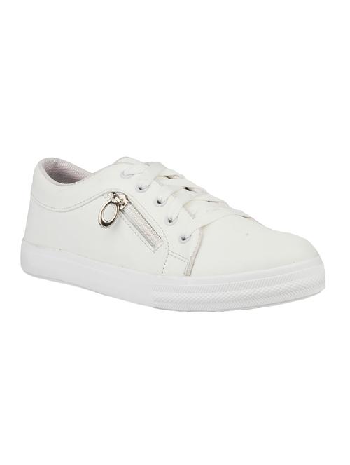 white mesh laceup sneakers - 14909131 - Very Small Image - 1