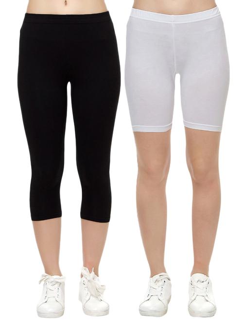 set of 2 multi colored capri legging - 14909293 - Very Small Image - 1