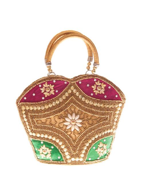 multi colored leatherette (pu) regular handbag - 14909997 - Very Small Image - 1