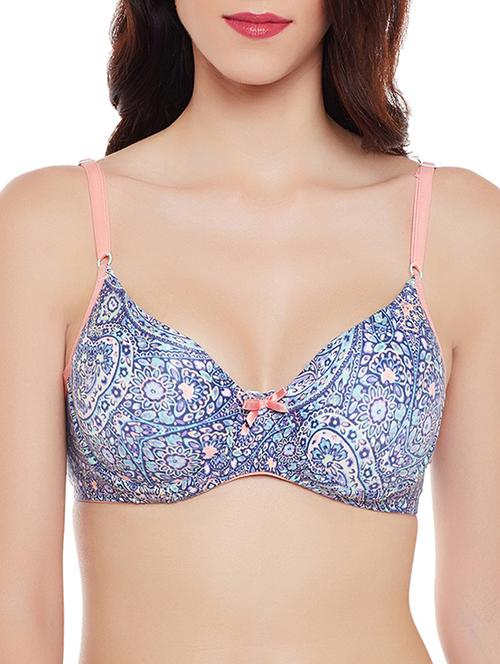 blue cotton tshirt bra - 14911250 - Very Small Image - 1