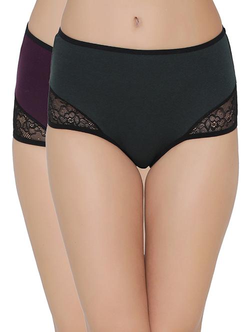 set of 2 multi colored hipster panty - 14911308 - Very Small Image - 1
