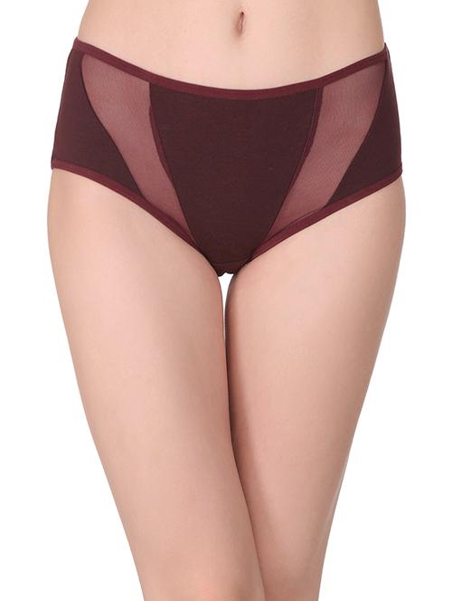 purple cotton blend hipster panty - 14911312 - Very Small Image - 1