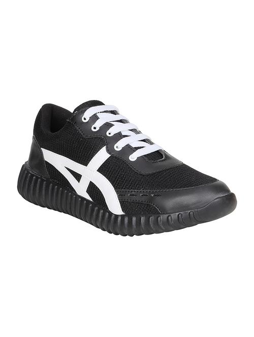 black mesh lace up sport shoe - 14911922 - Very Small Image - 1