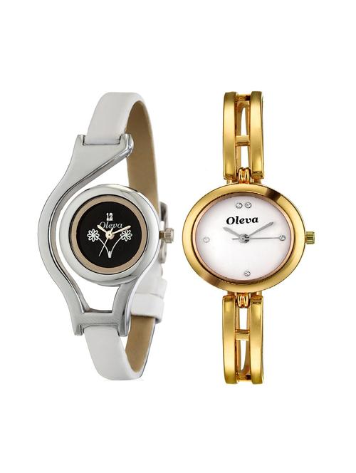 oleva deginer multicolor analog watch combo for women pack of 2 - 14912431 - Very Small Image - 1