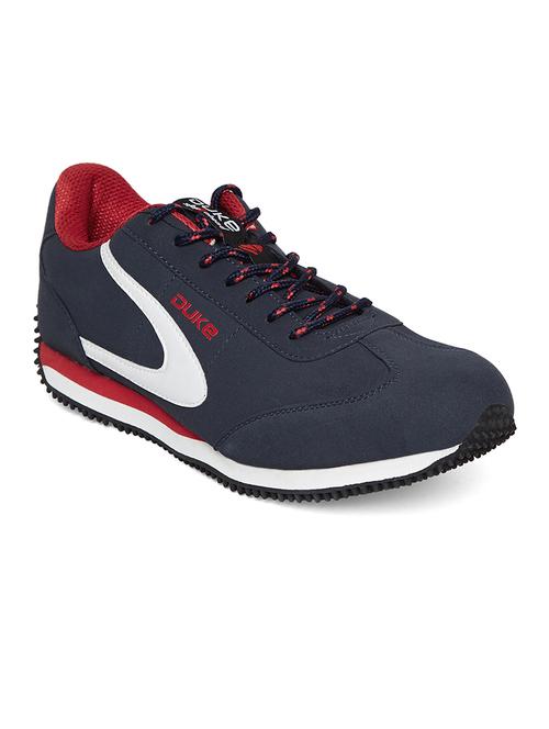 navy leatherette sport shoe - 14912635 - Very Small Image - 1