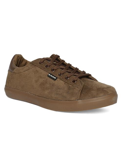 brown suede lace up sneaker - 14912954 - Very Small Image - 1
