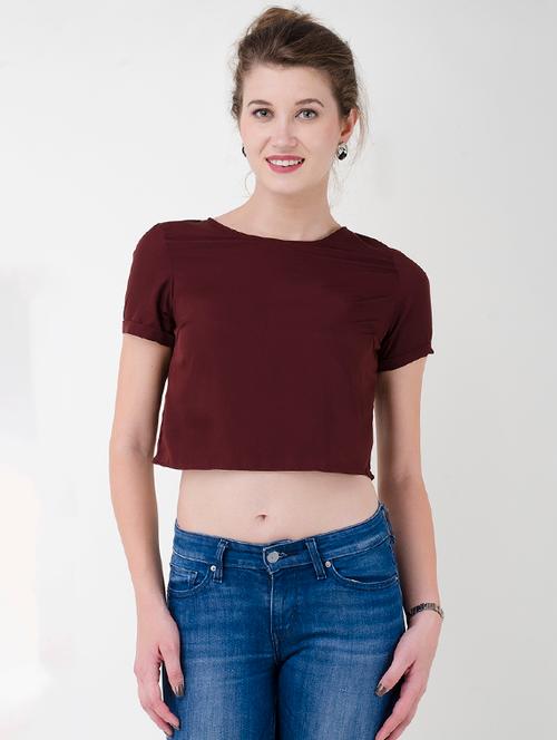 tulip back crop top - 14913272 - Very Small Image - 1
