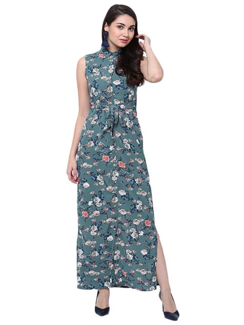 blue floral shirt dress - 14913966 - Very Small Image - 1