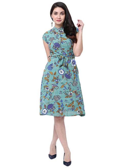 light blue belted dress - 14913979 - Very Small Image - 1