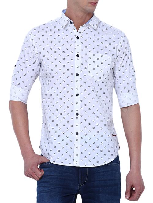 white cotton casual shirt - 14914532 - Very Small Image - 1