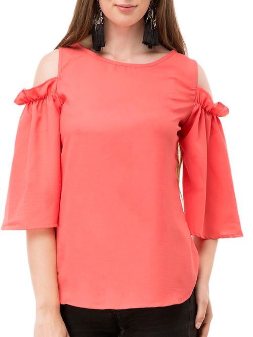 women's straight round neck top - 14915464 - Very Small Image - 1
