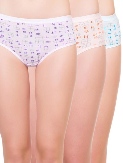set of 3 multi colored hipster panty - 14915519 - Very Small Image - 1