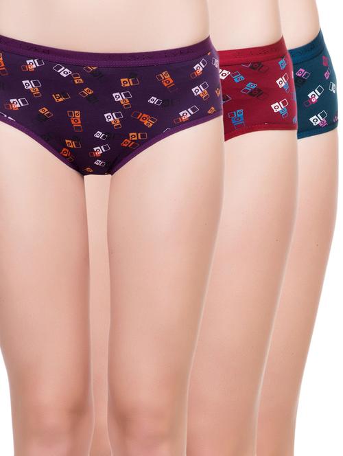 set of 3 multi colored hipster panty - 14915528 - Very Small Image - 1
