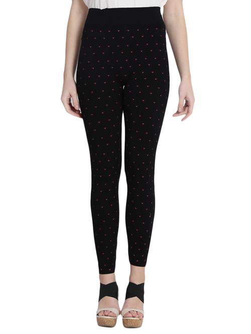 black printed cotton jegging - 14915645 - Very Small Image - 1