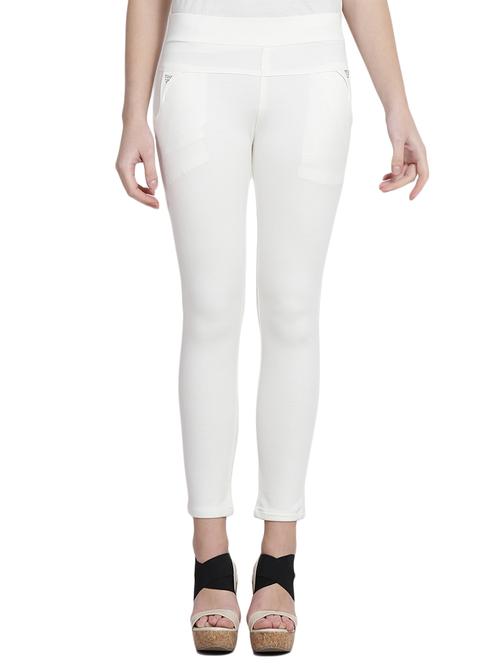 solid white cotton jegging - 14915648 - Very Small Image - 1