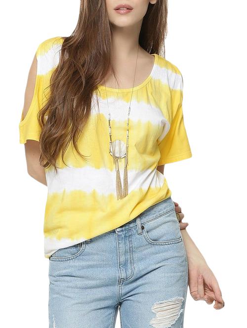 yellow striped embellished top - 14917262 - Very Small Image - 1