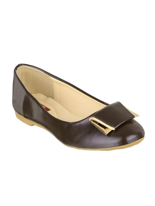 brown fabric slip on ballerina - 14920195 - Very Small Image - 1