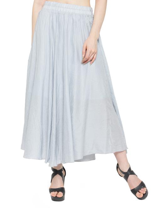 light blue chiffon maxi skirt - 14921480 - Very Small Image - 1