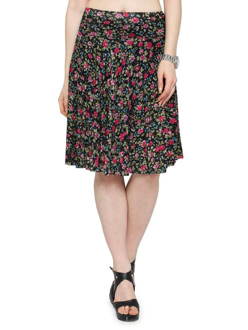 multi colored chiffon flared skirt - 14921512 - Very Small Image - 1