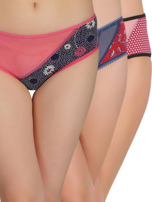 set of 3 multicolored hipster panty - 14922747 - Very Small Image - 1
