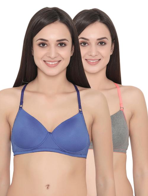 set of 2 multi colored t-shirt bras - 14922769 - Very Small Image - 1